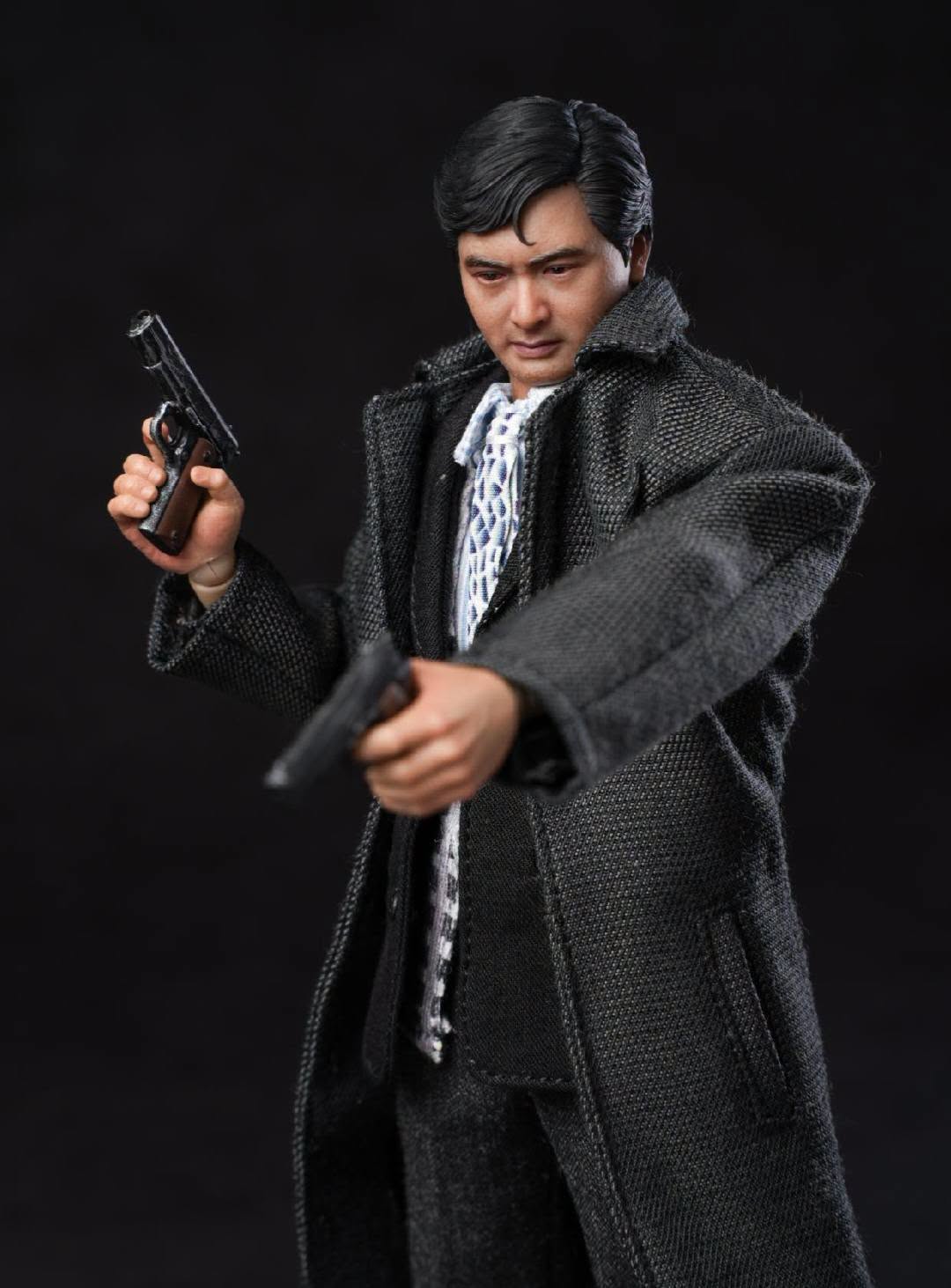 Mountain Studio 1/12 MTS003 鐵血英雄 小馬哥 雙槍英雄 黑風衣版 布衣可動