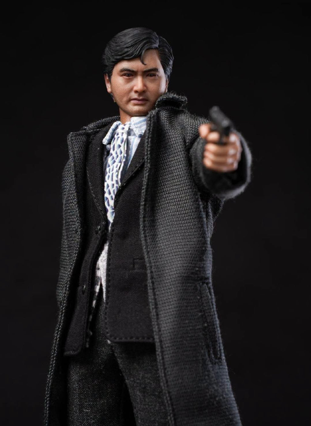 Mountain Studio 1/12 MTS003 鐵血英雄 小馬哥 雙槍英雄 黑風衣版 布衣可動
