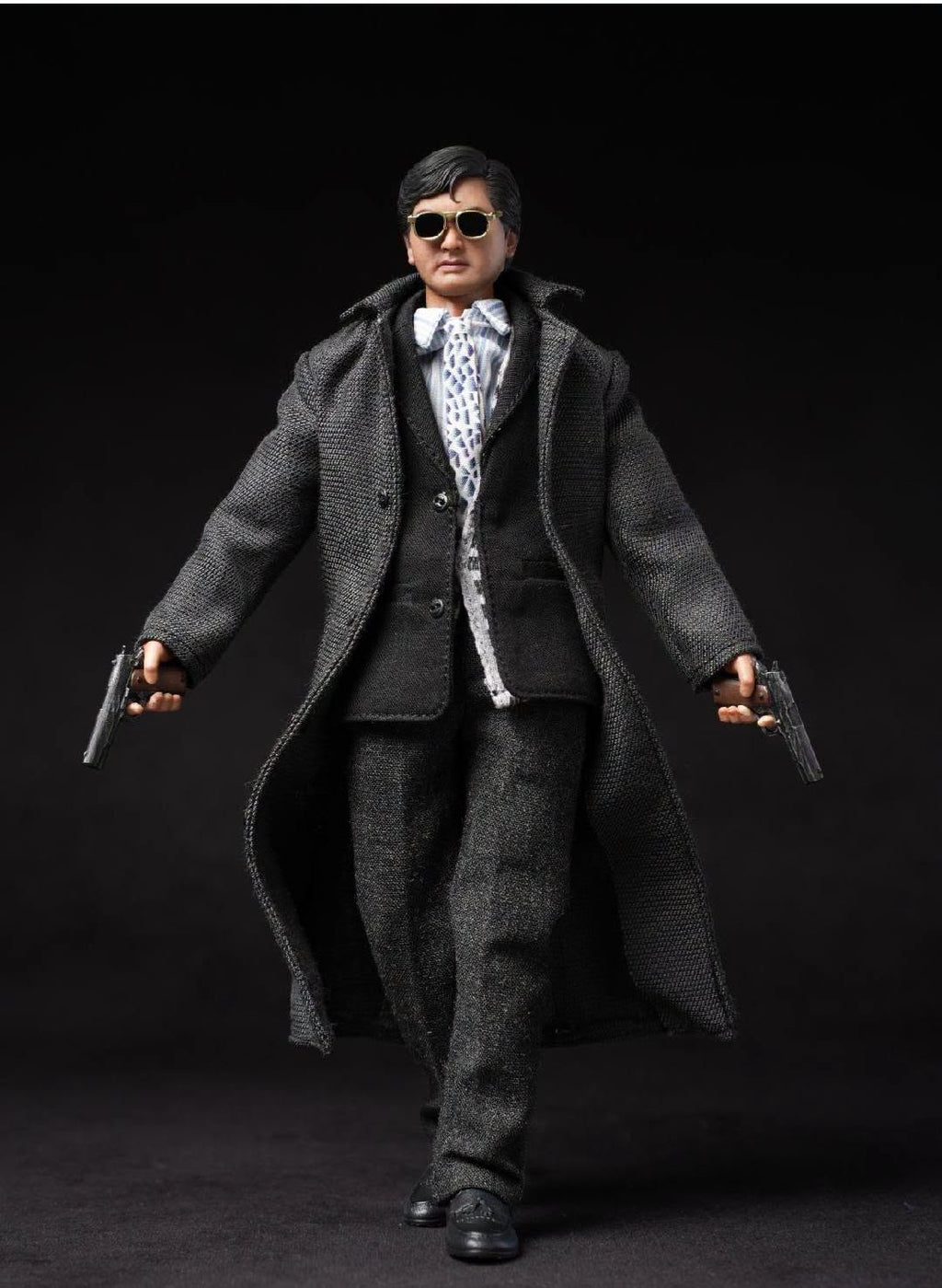Mountain Studio 1/12 MTS003 鐵血英雄 小馬哥 雙槍英雄 黑風衣版 布衣可動