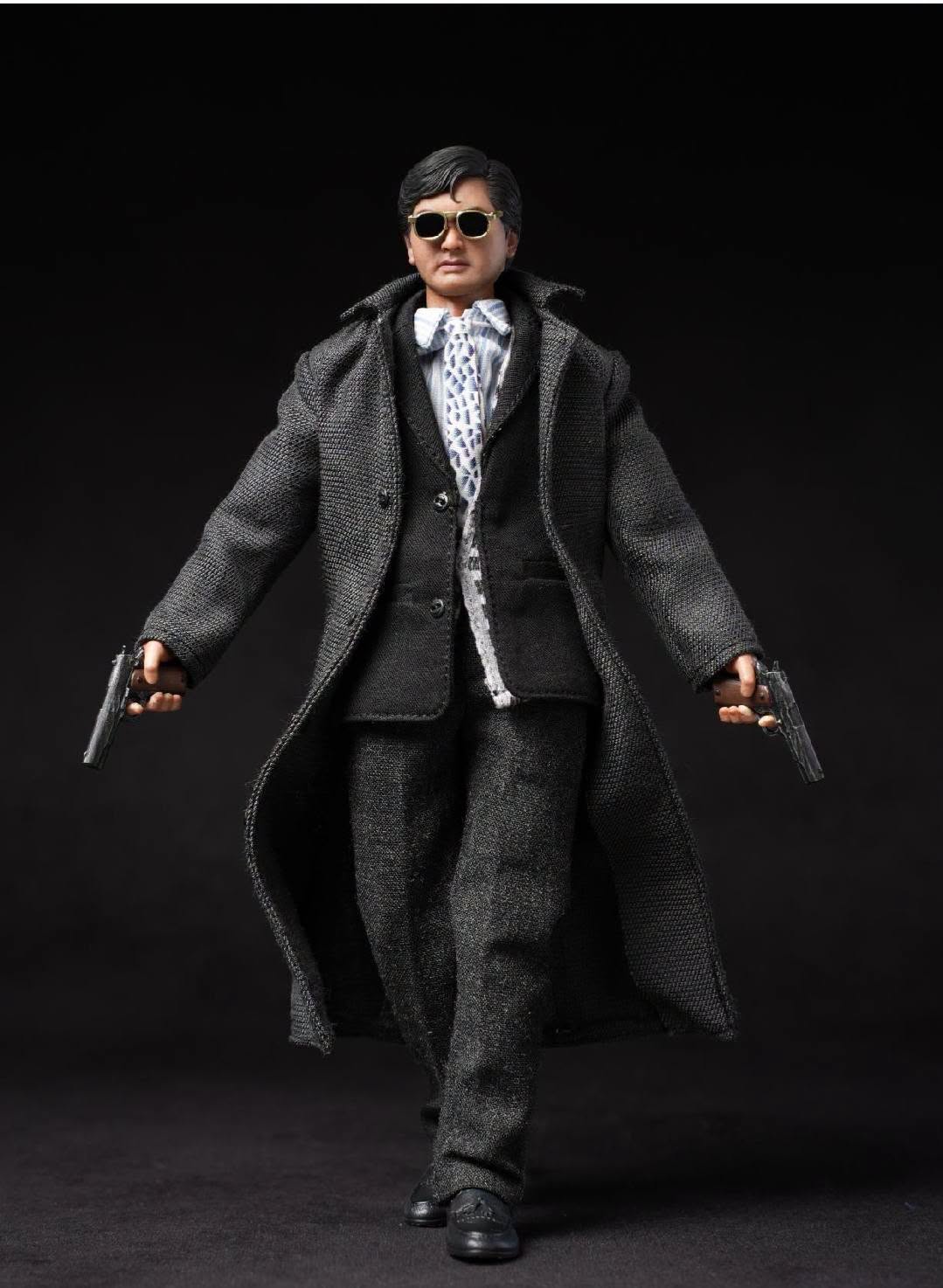 Mountain Studio 1/12 MTS003 鐵血英雄 小馬哥 雙槍英雄 黑風衣版 布衣可動