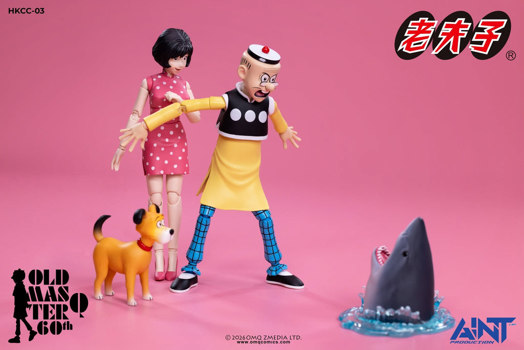 AINT Production 老夫子60週年 1/12 HKCC-03 秦先生 及 陳小姐 套裝 老夫子 可動人偶