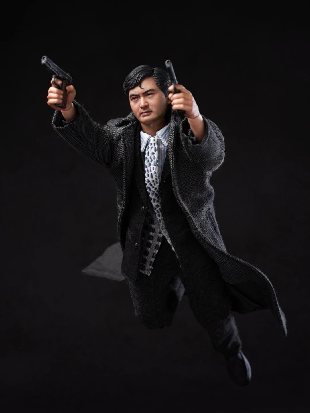 Mountain Studio 1/12 MTS003 鐵血英雄 小馬哥 雙槍英雄 黑風衣版 布衣可動