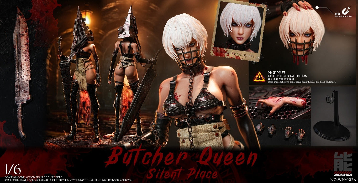 Wanneng Toys 腕能 1/6 WN-002A WN-002B 屠夫女王 Butcher Queen 普通版 豪華版 特典 真人頭雕 面罩 血件