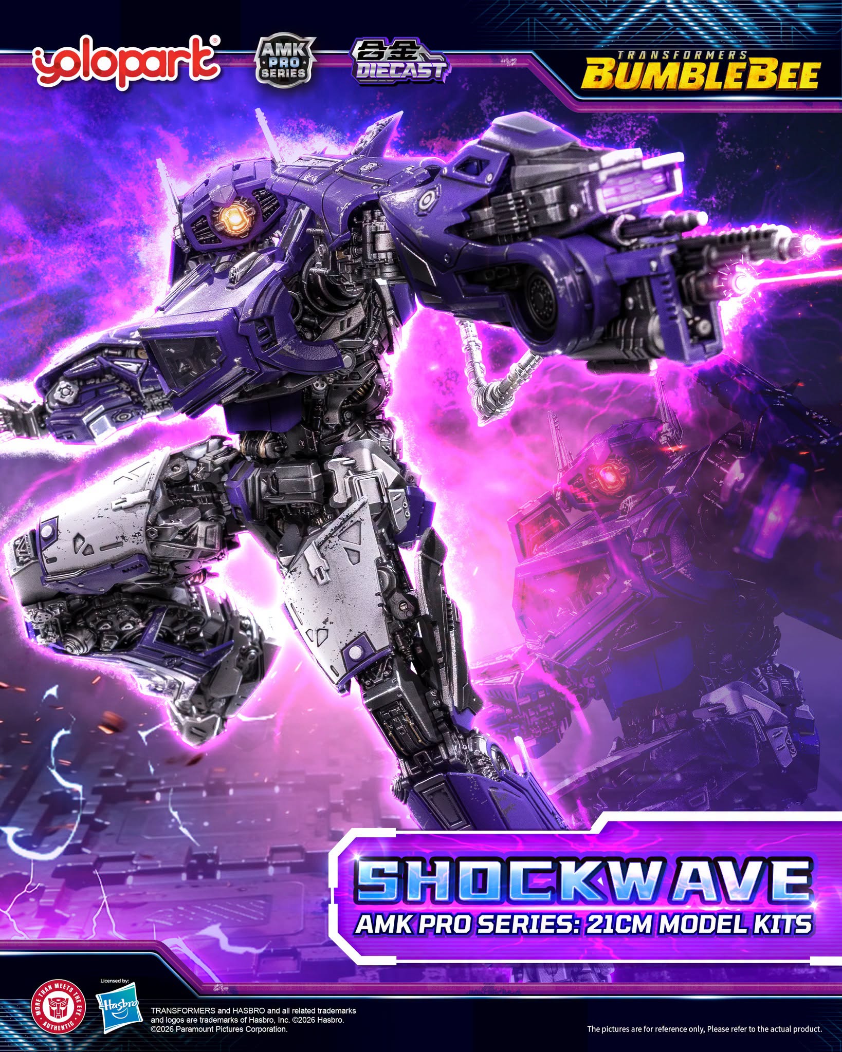 YOLOPARK AMK PRO Shockwave Bumblebee 大黃蜂 震盪波 變形金剛 合金成品