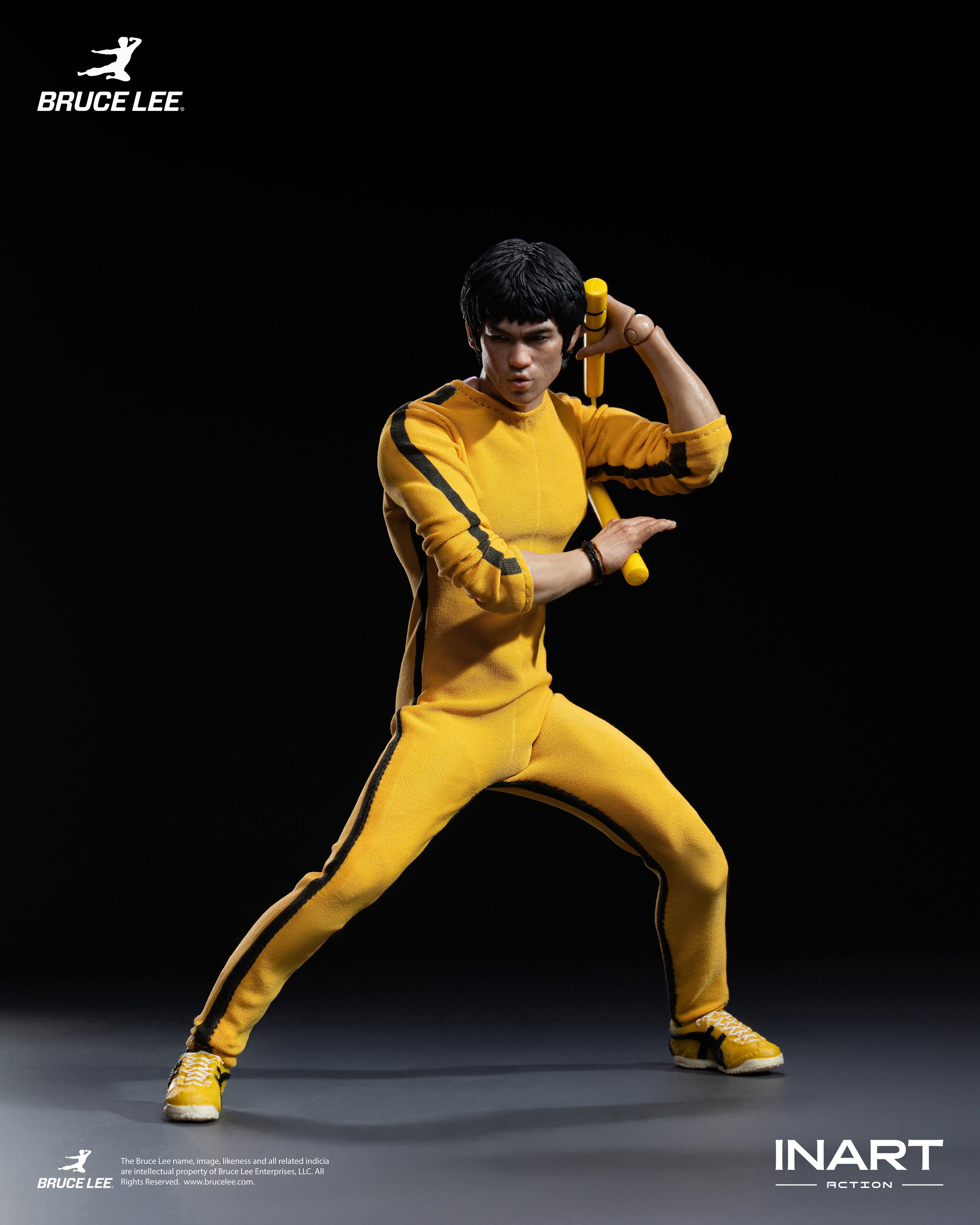 INART 1/12 李小龍 黃色連體服 Bruce Lee Yellow Onesie 可動人偶