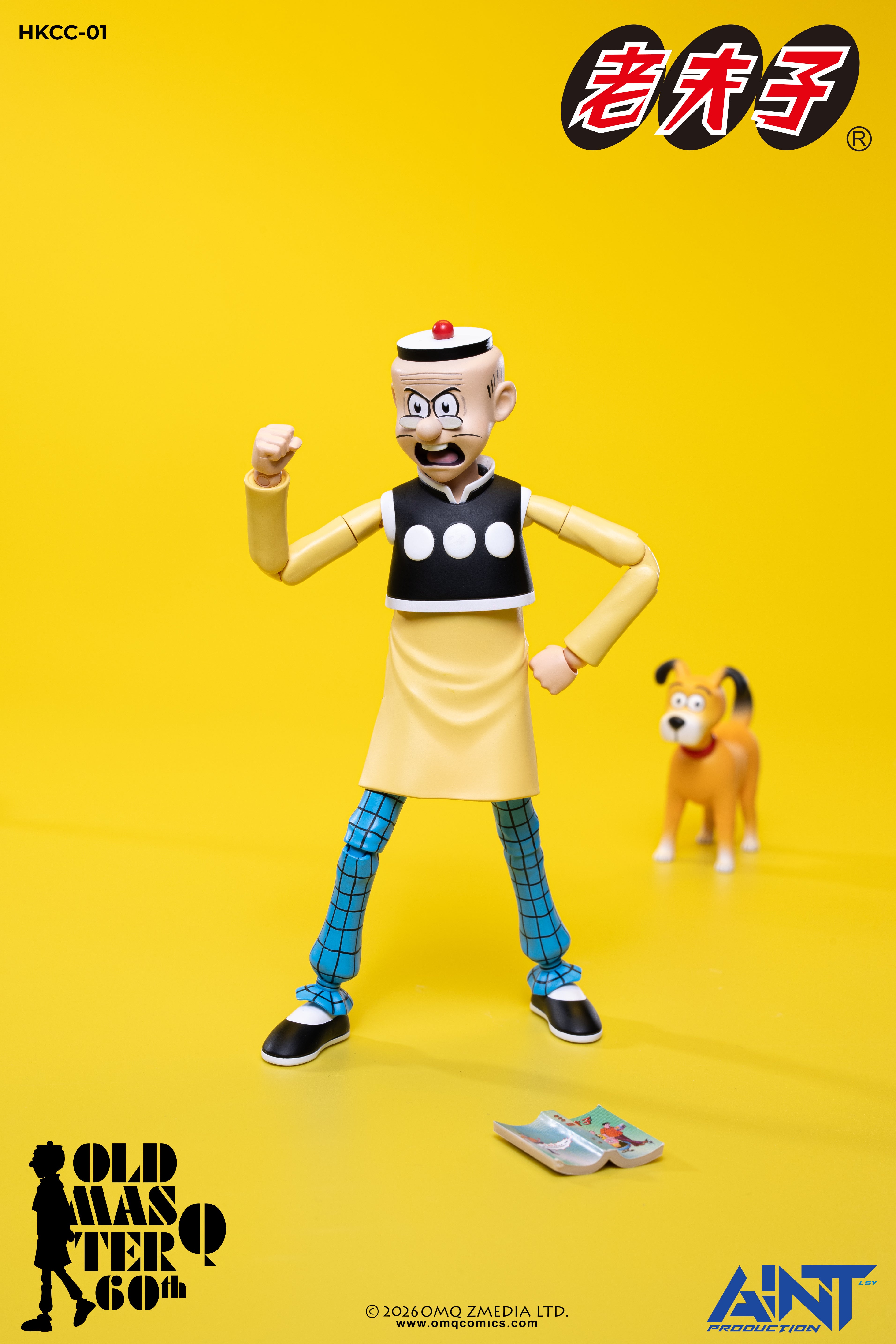 AINT Production 1/12 HKCC-01 老夫子 60週年紀念版 可動人偶