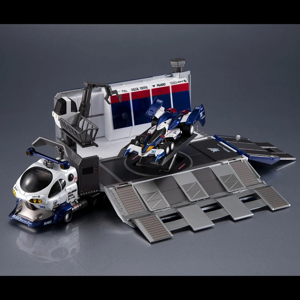 Megahouse CFC 運輸維修車 10V5000 及 超級雷神 附特典 CYBER FORMULA Collection -Heritage Edition- DX FUTURE GPX CYBER FORMULA Sugolegerd 10V5000 ＆ Super Asurada 01 Circuit Mode
