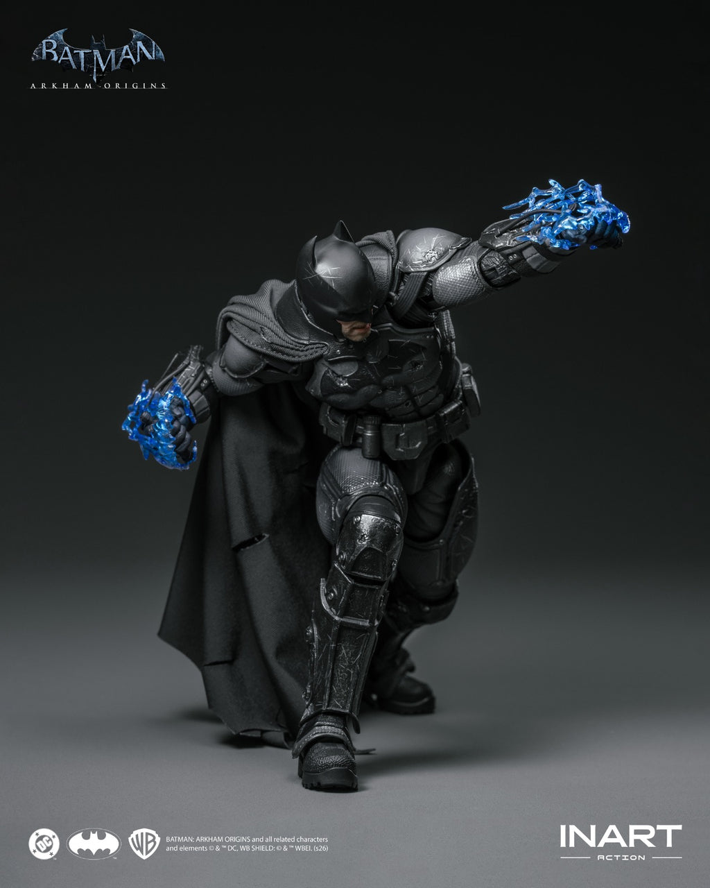 INART 1/12 Batman Arkham 蝙蝠俠 阿卡漢起源 蝙蝠俠 戰損版 Damaged Ver. 可動人偶
