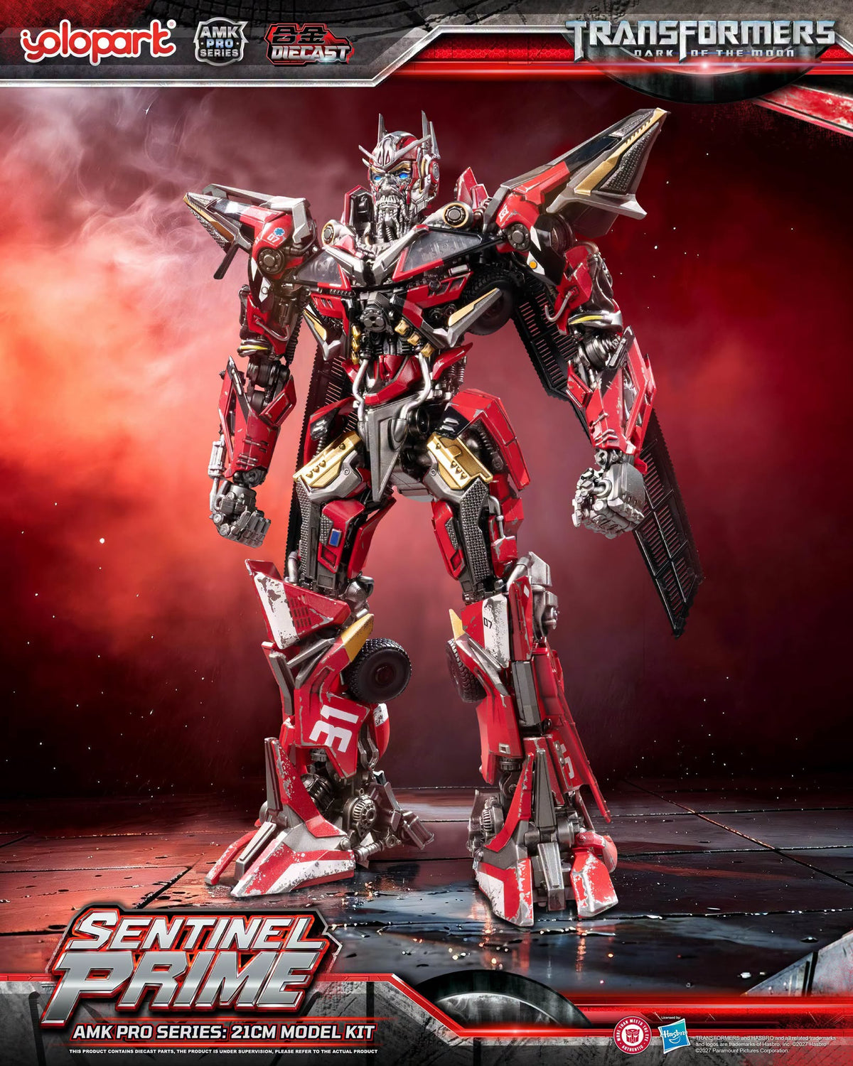YOLOPARK AMK PRO 變形金剛 月黑之時 禦天敵 Sentinel Prime 合金拼裝