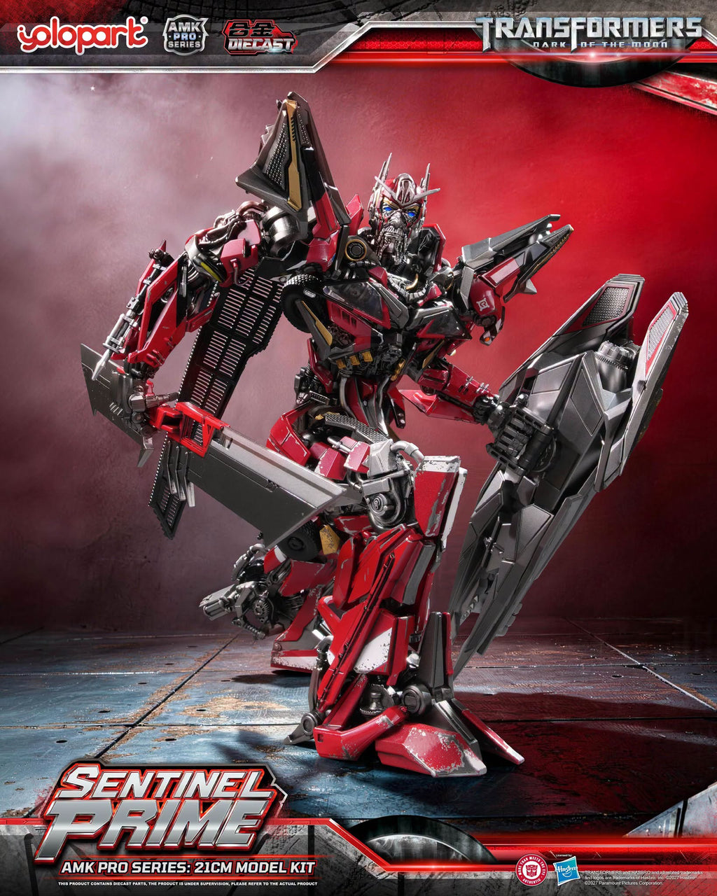 YOLOPARK AMK PRO 變形金剛 月黑之時 禦天敵 Sentinel Prime 合金拼裝