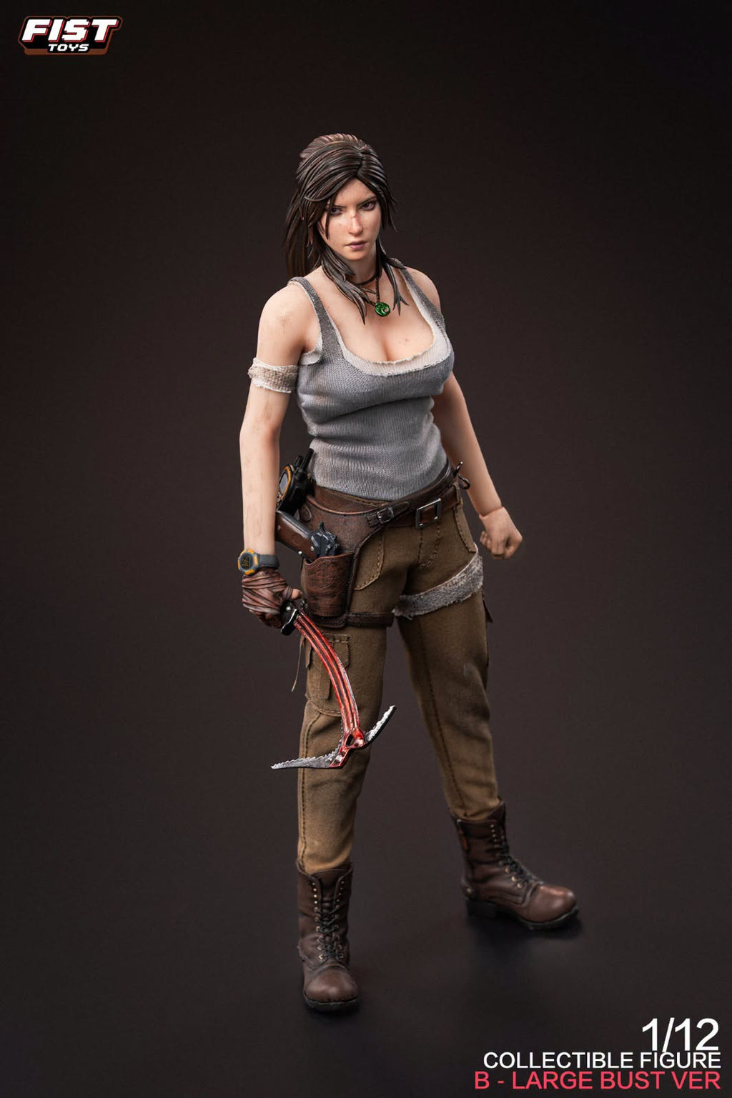 Fist Toys 1/12 FIST-003A FIST-003B &nbsp;叢林女射手 小胸版 大胸版 Jungle Huntress Small Bust Large Bust 可動人偶