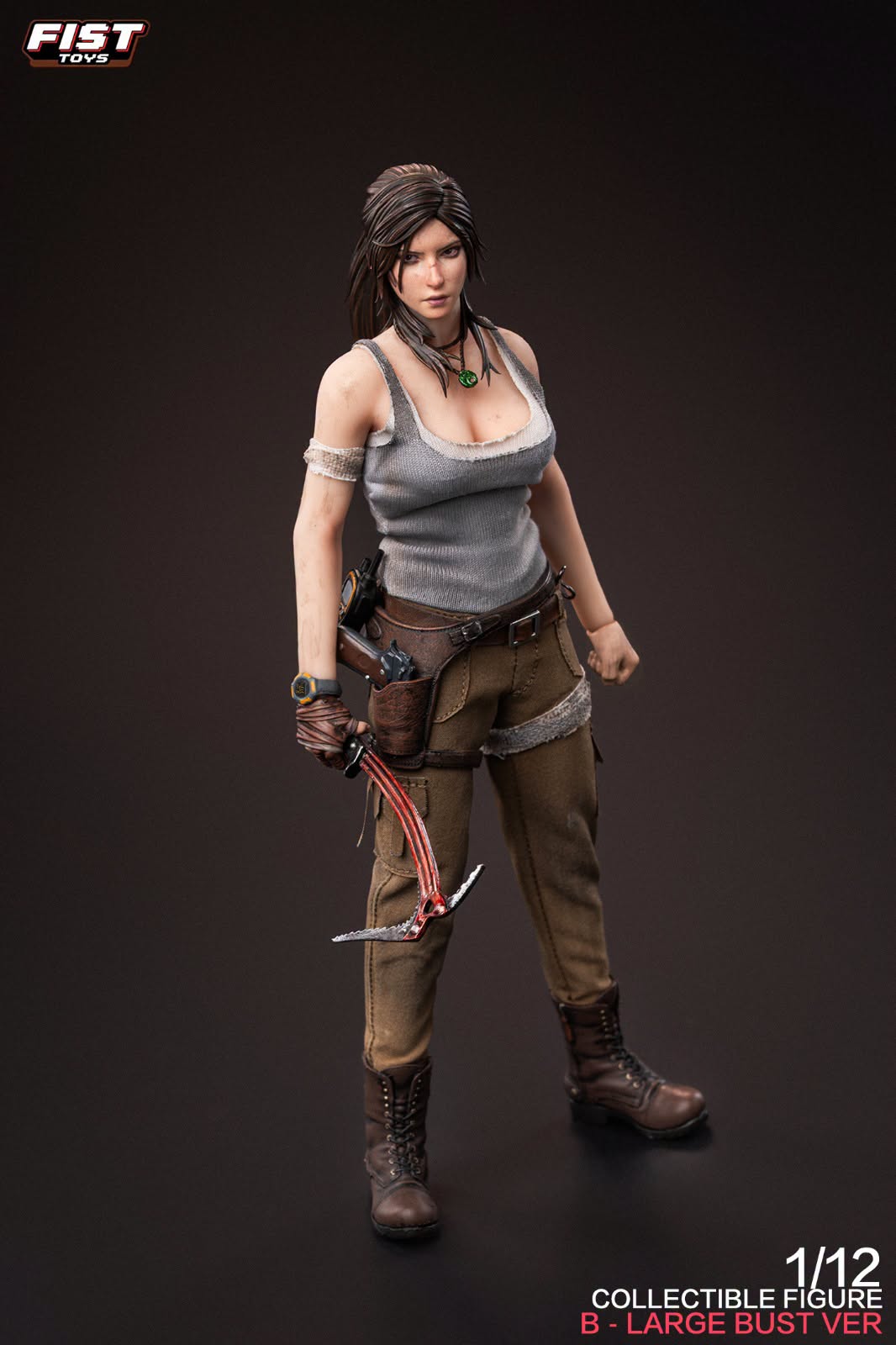 Fist Toys 1/12 FIST-003A FIST-003B &nbsp;叢林女射手 小胸版 大胸版 Jungle Huntress Small Bust Large Bust 可動人偶