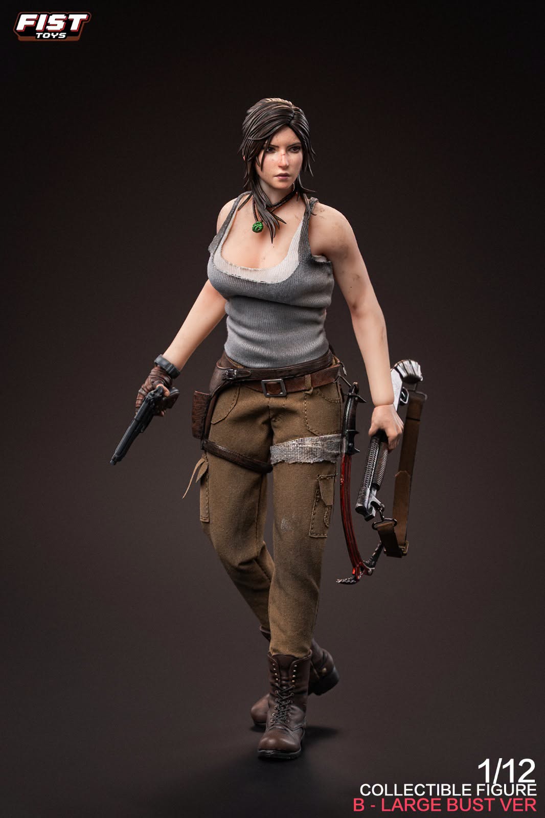 Fist Toys 1/12 FIST-003A FIST-003B &nbsp;叢林女射手 小胸版 大胸版 Jungle Huntress Small Bust Large Bust 可動人偶