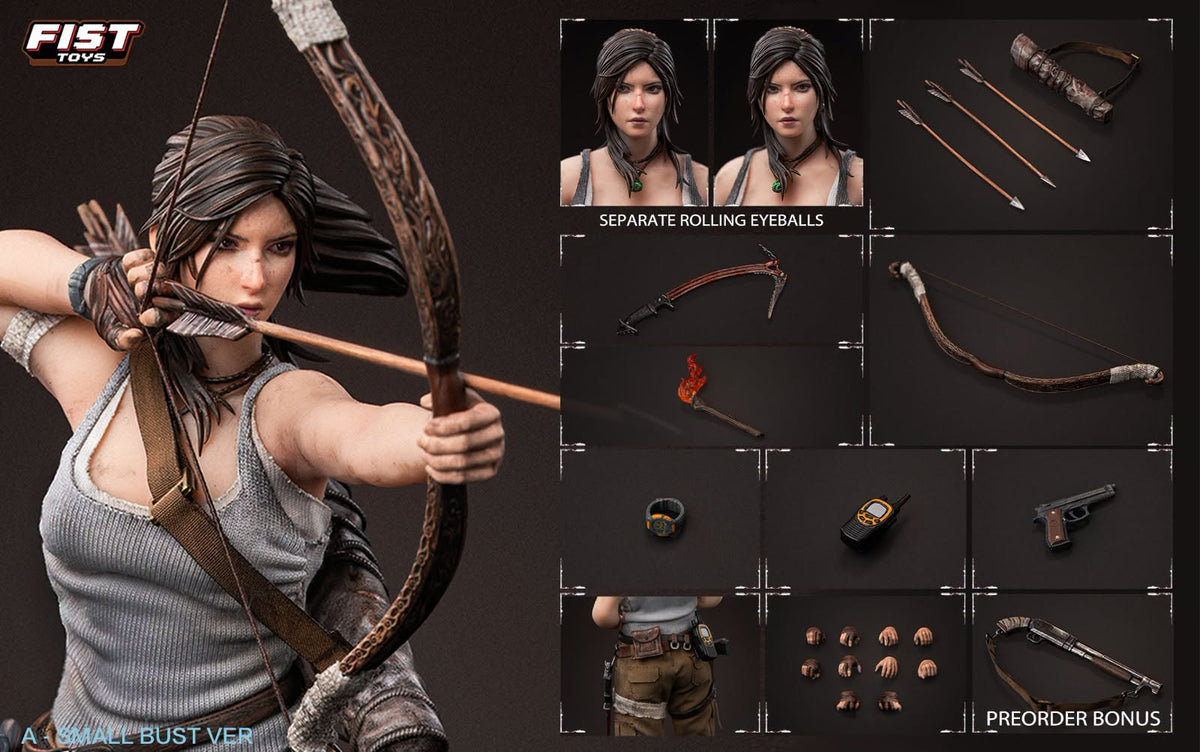 Fist Toys 1/12 FIST-003A FIST-003B &nbsp;叢林女射手 小胸版 大胸版 Jungle Huntress Small Bust Large Bust 可動人偶