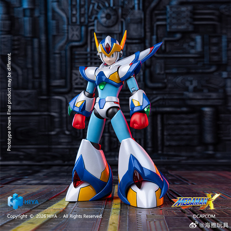 HIYA 海雅 1/12 MegaManX RockMan X 洛克人 猎鹰装甲版 可動人偶