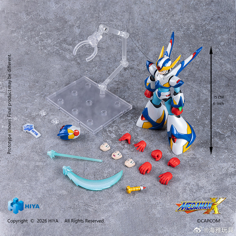 HIYA 海雅 1/12 MegaManX RockMan X 洛克人 猎鹰装甲版 可動人偶