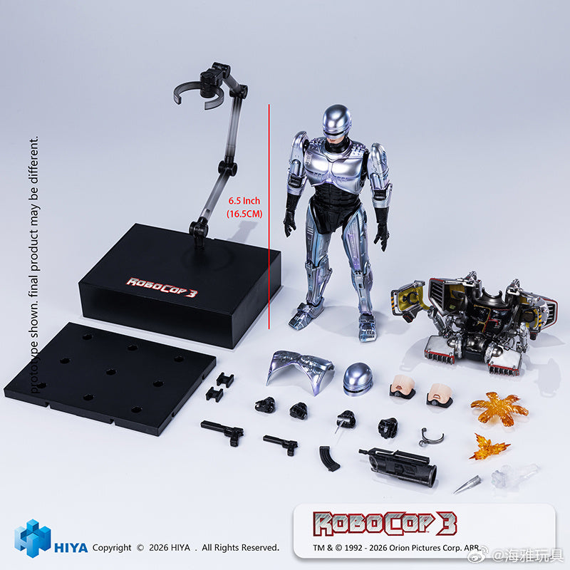 HIYA 海雅玩具 1/12 EXQUISITE SUPER 系列 1/12 ROBOCOP 3 機械戰警3 機械戰警 可動人偶