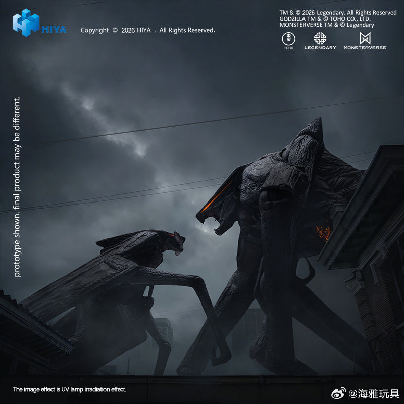 HIYA 海雅 EXQUISITE BASIC系列 SHM 哥斯拉 2014 雌雄穆托套装 可動成品