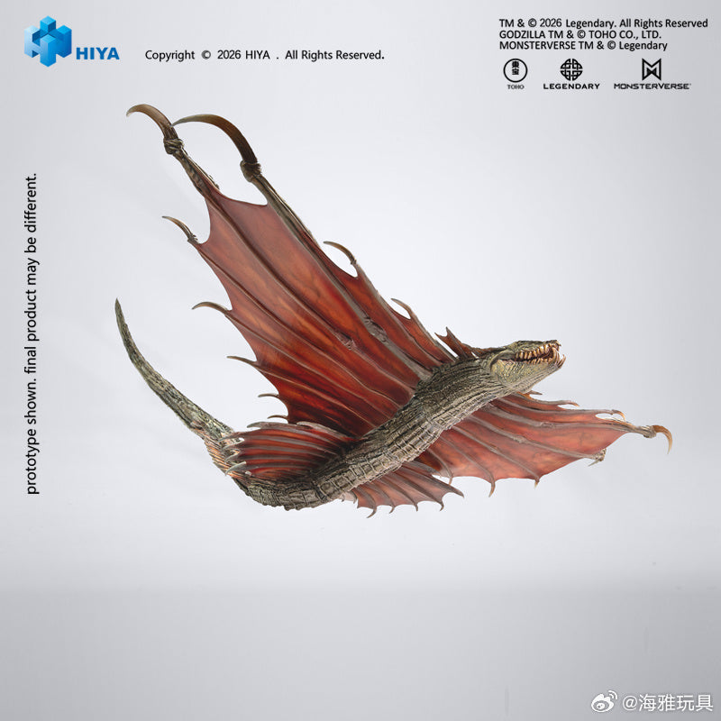 HIYA 海雅 EXQUISITE BASIC系列 SHM 哥斯拉大戰金剛 鳴蛇 EBG0191 可動成品