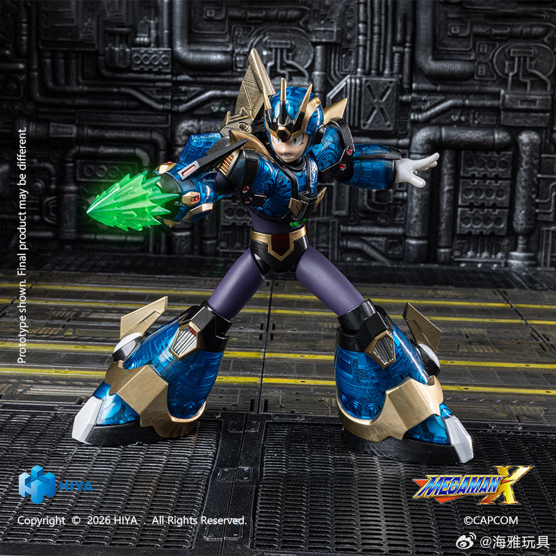 HIYA 海雅玩具 EXQUISITE BASIC 系列 ROCKMAN X 洛克人 X 艾克斯 究極裝甲版 可動人偶