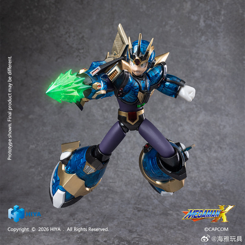 HIYA 海雅玩具 EXQUISITE BASIC 系列 ROCKMAN X 洛克人 X 艾克斯 究極裝甲版 可動人偶