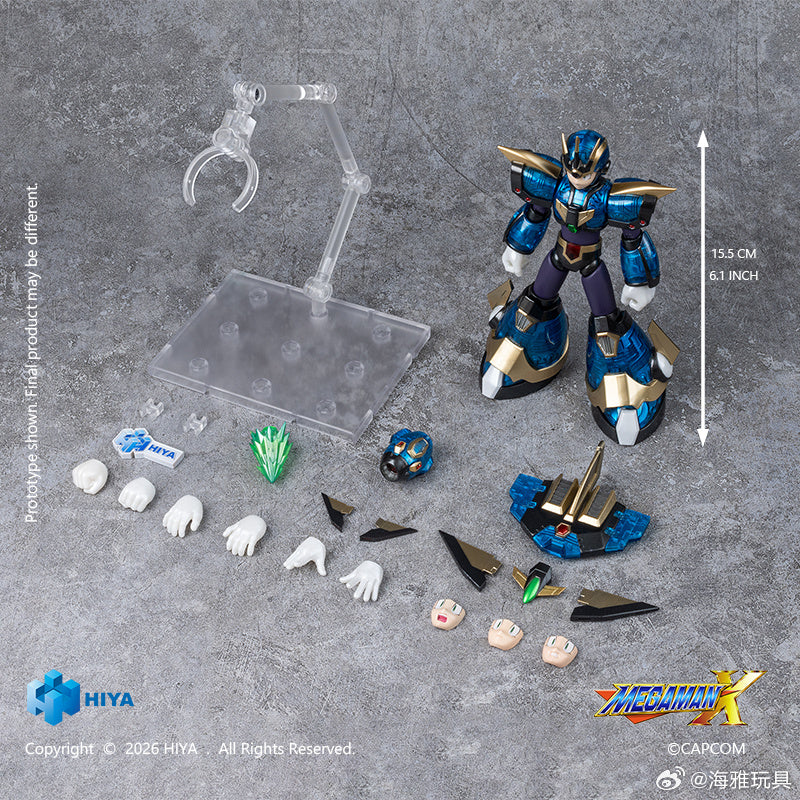 HIYA 海雅玩具 EXQUISITE BASIC 系列 ROCKMAN X 洛克人 X 艾克斯 究極裝甲版 可動人偶