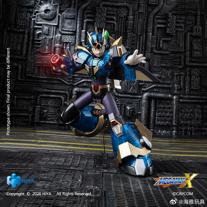 HIYA 海雅玩具 EXQUISITE BASIC 系列 ROCKMAN X 洛克人 X 艾克斯 究極裝甲版 可動人偶