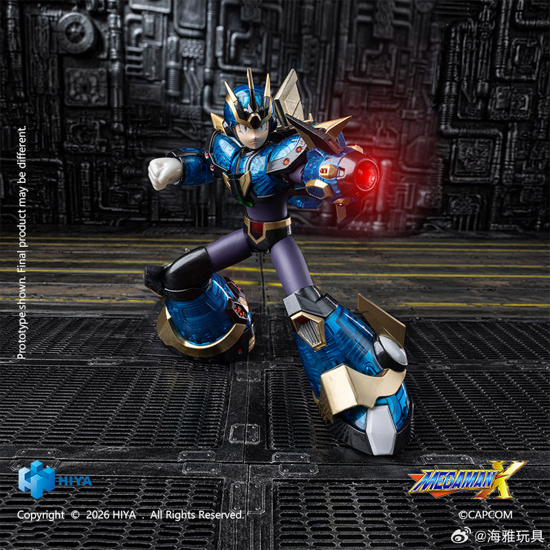 HIYA 海雅玩具 EXQUISITE BASIC 系列 ROCKMAN X 洛克人 X 艾克斯 究極裝甲版 可動人偶