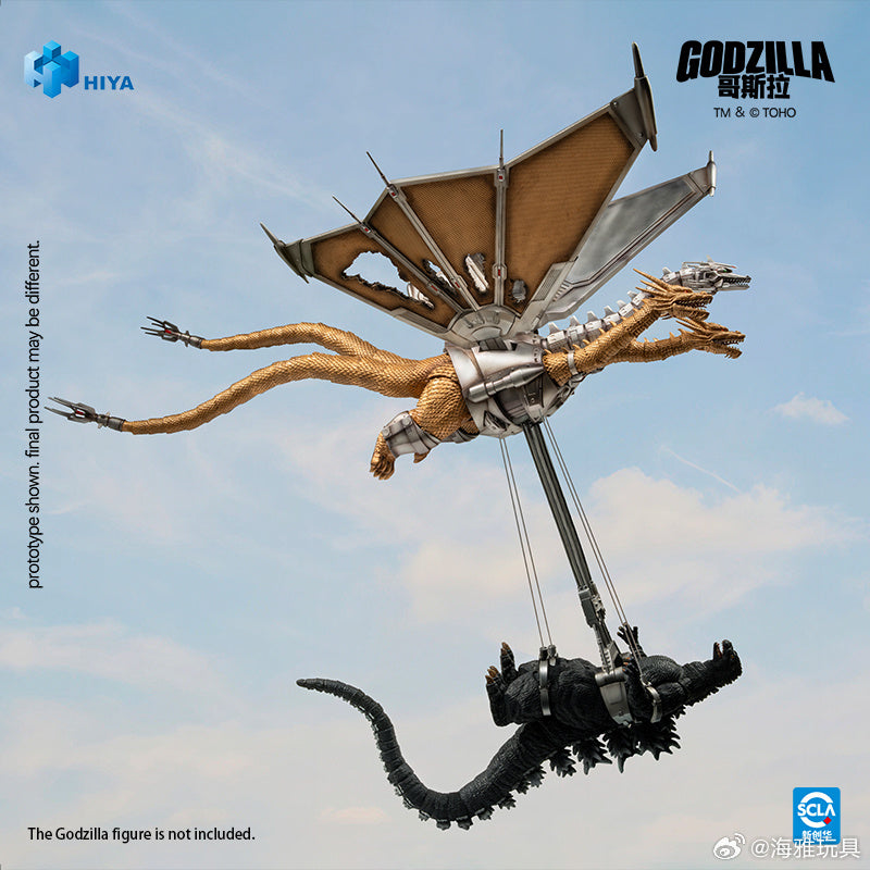 HIYA 海雅玩具 EXQUISITE BASIC 系列 Godzilla 哥斯拉 vs 王者基多拉 1991 機械之王 基多拉 戰損版