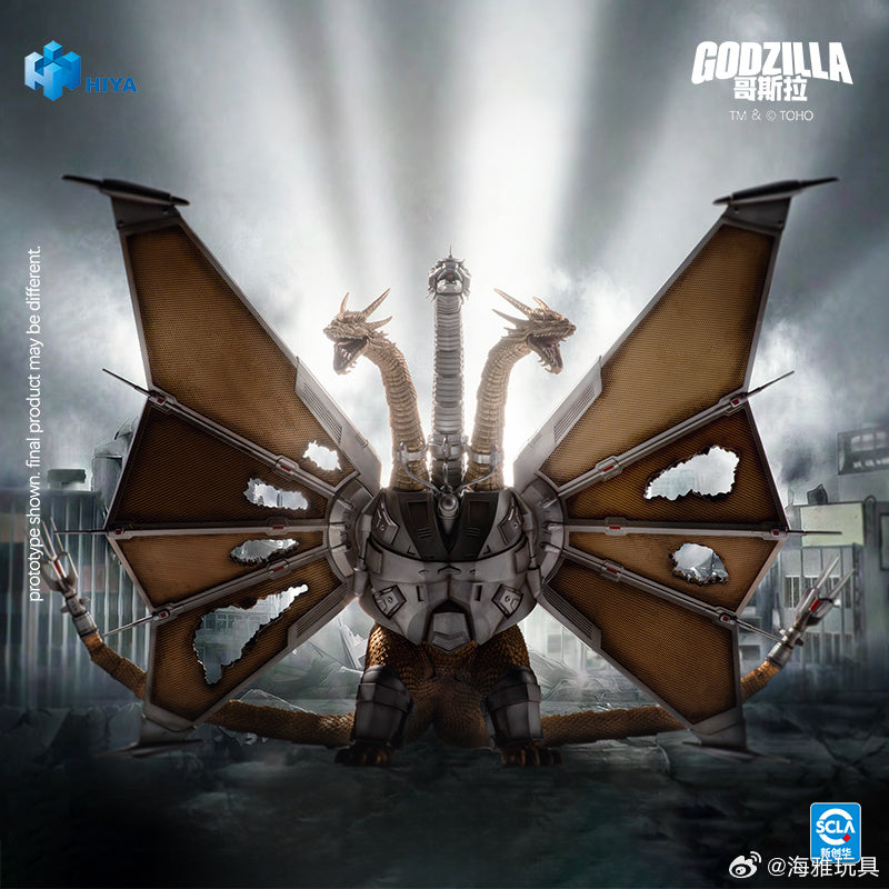 HIYA 海雅玩具 EXQUISITE BASIC 系列 Godzilla 哥斯拉 vs 王者基多拉 1991 機械之王 基多拉 戰損版