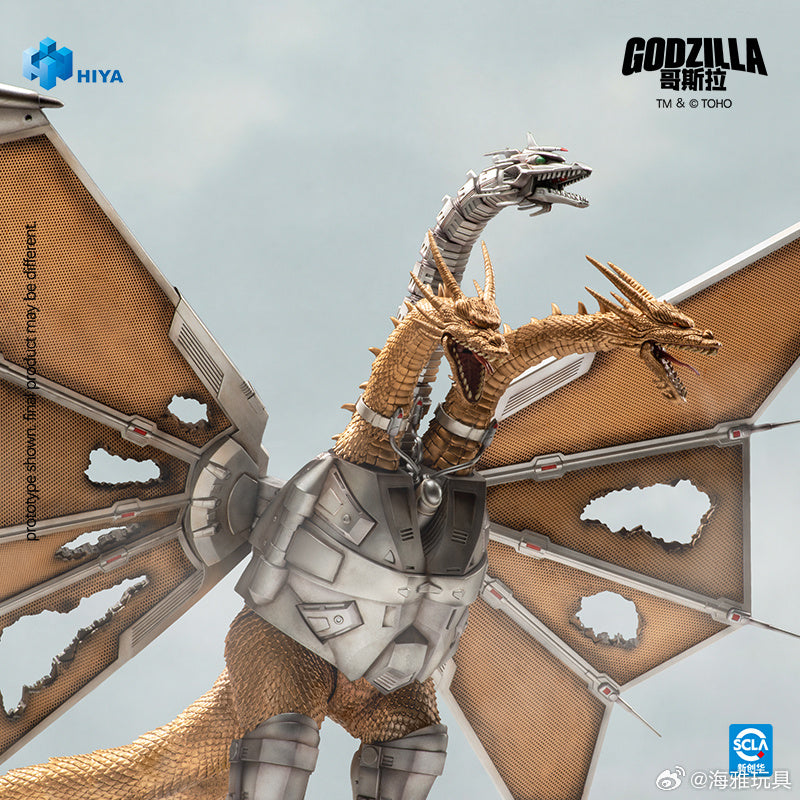 HIYA 海雅玩具 EXQUISITE BASIC 系列 Godzilla 哥斯拉 vs 王者基多拉 1991 機械之王 基多拉 戰損版