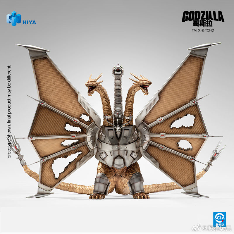 HIYA 海雅玩具 EXQUISITE BASIC 系列 Godzilla 哥斯拉 vs 王者基多拉 1991 機械之王 基多拉 戰損版