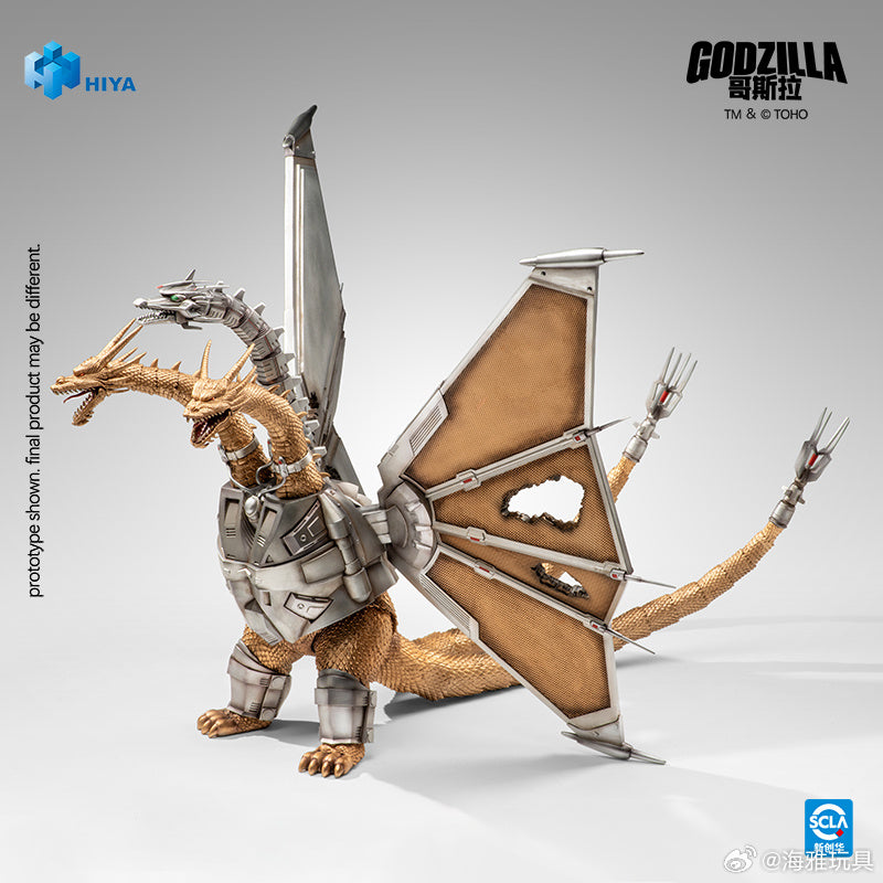 HIYA 海雅玩具 EXQUISITE BASIC 系列 Godzilla 哥斯拉 vs 王者基多拉 1991 機械之王 基多拉 戰損版
