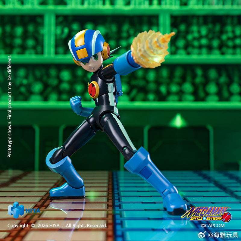 HIYA 海雅玩具 EXQUISITE BASIC 系列 ROCKMAN 洛克人 EXE EBM0389 可動人偶