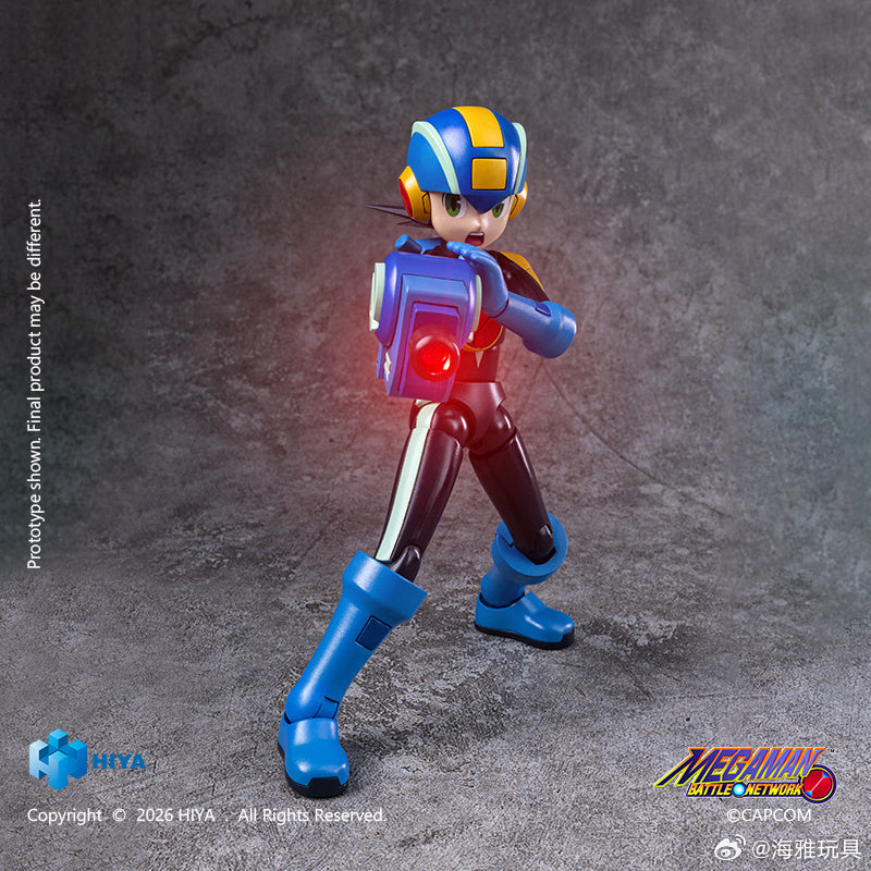 HIYA 海雅玩具 EXQUISITE BASIC 系列 ROCKMAN 洛克人 EXE EBM0389 可動人偶