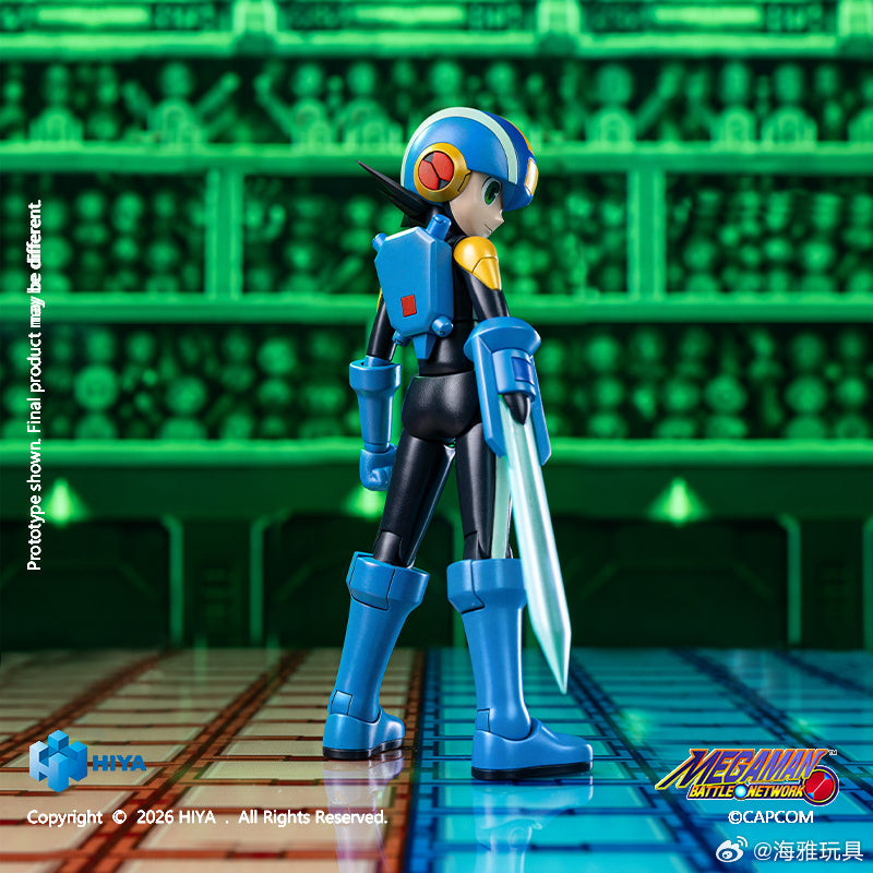 HIYA 海雅玩具 EXQUISITE BASIC 系列 ROCKMAN 洛克人 EXE EBM0389 可動人偶