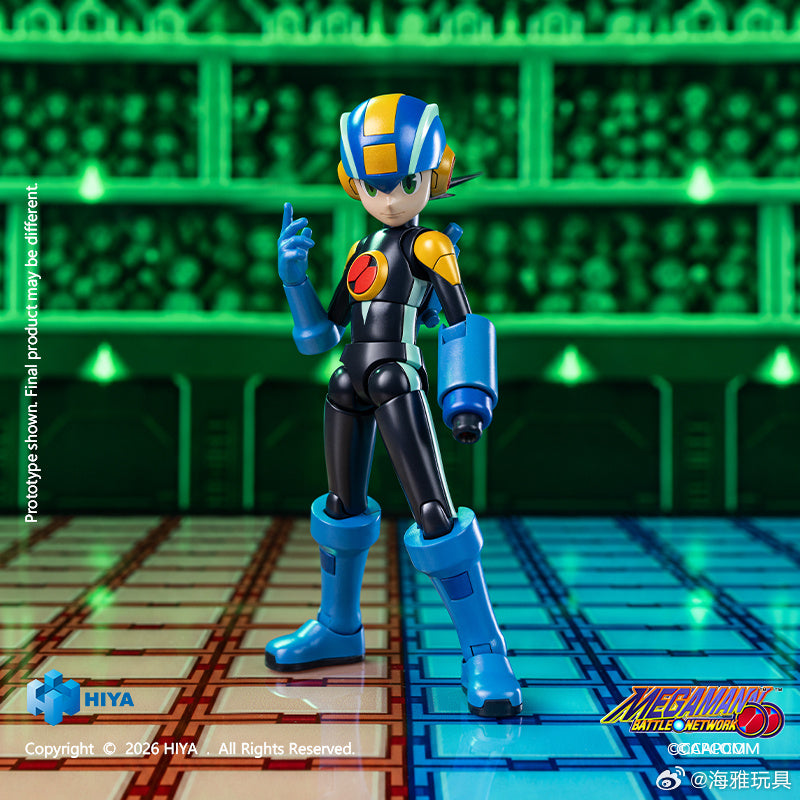 HIYA 海雅玩具 EXQUISITE BASIC 系列 ROCKMAN 洛克人 EXE EBM0389 可動人偶