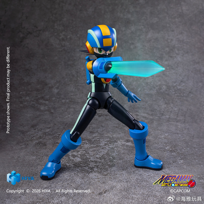 HIYA 海雅玩具 EXQUISITE BASIC 系列 ROCKMAN 洛克人 EXE EBM0389 可動人偶