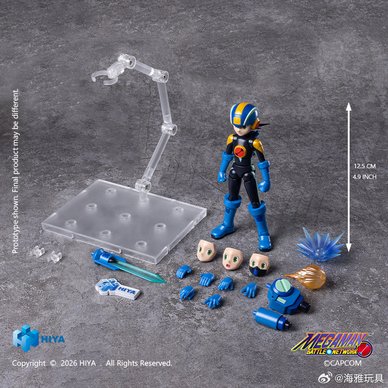 HIYA 海雅玩具 EXQUISITE BASIC 系列 ROCKMAN 洛克人 EXE EBM0389 可動人偶