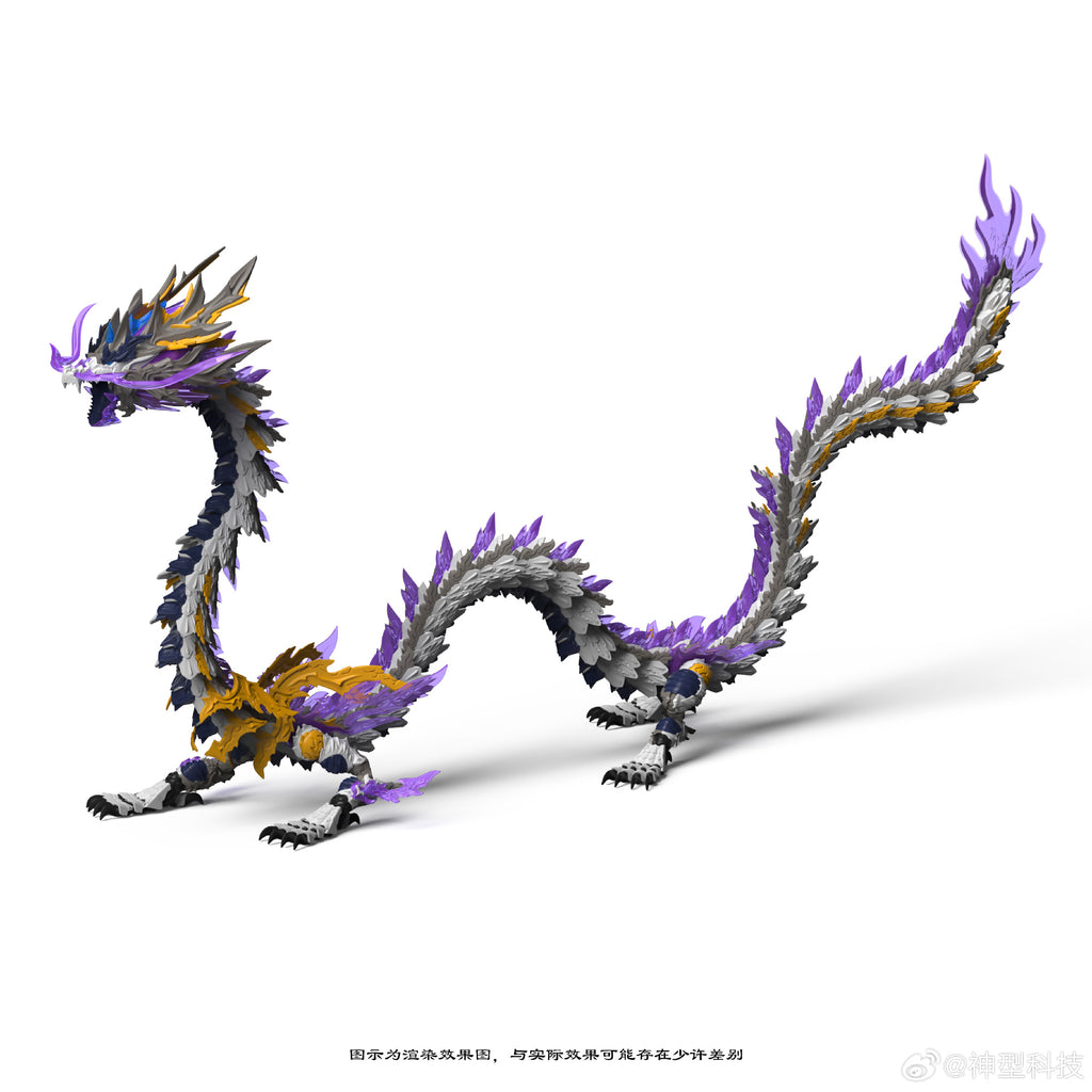 神型科技 ZL-0002 藍龍王 ZL-0003 元龍王 ZL-0004 白龍王 ZL-0005 黑龍王 拼裝模型