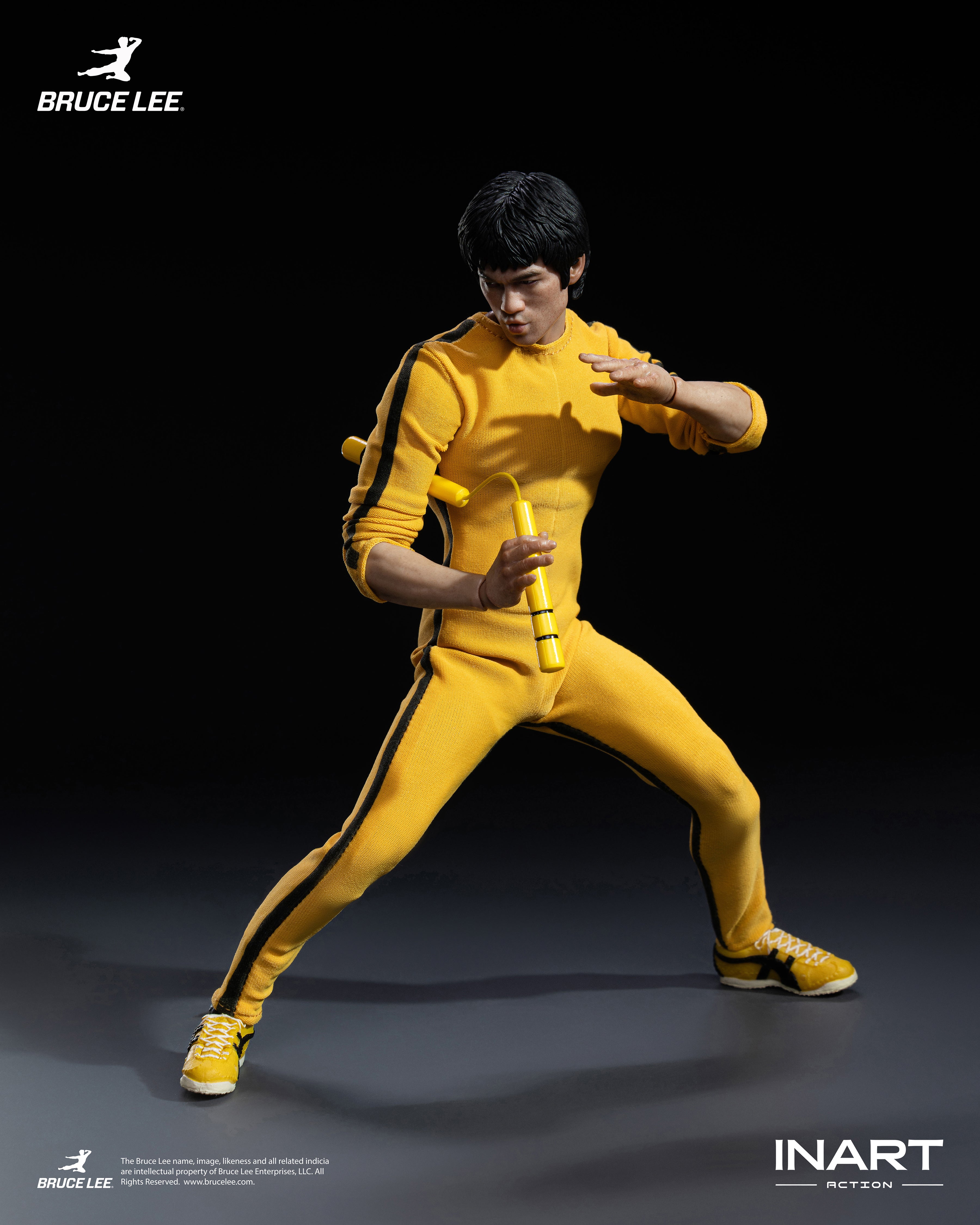 INART 1/12 李小龍 黃色連體服 Bruce Lee Yellow Onesie 可動人偶