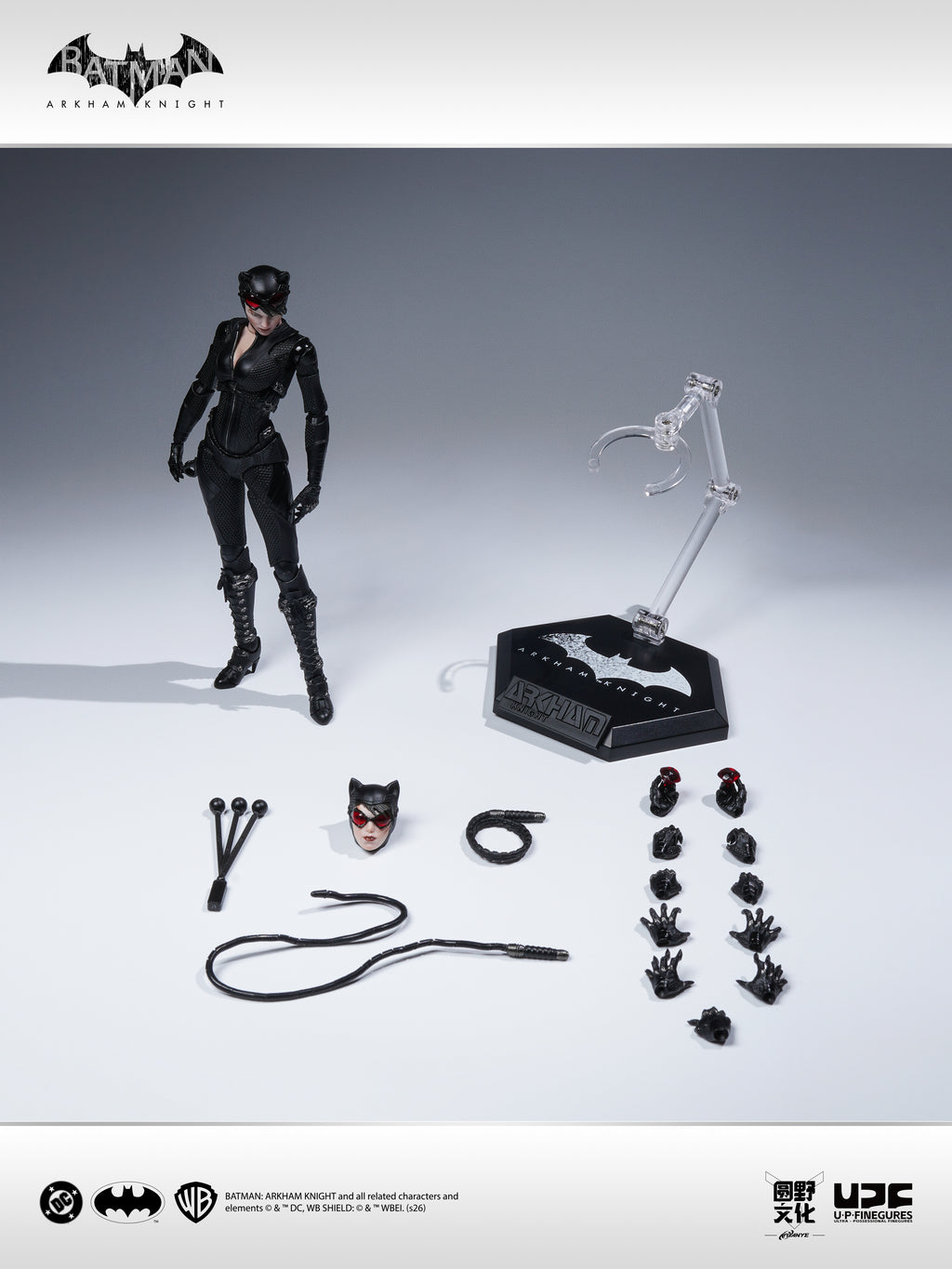 圓野文化 X UPFinegures 良品製造 1/12 蝙蝠俠：阿卡漢騎士 BATMAN CATWOMAN 貓女 可動人偶