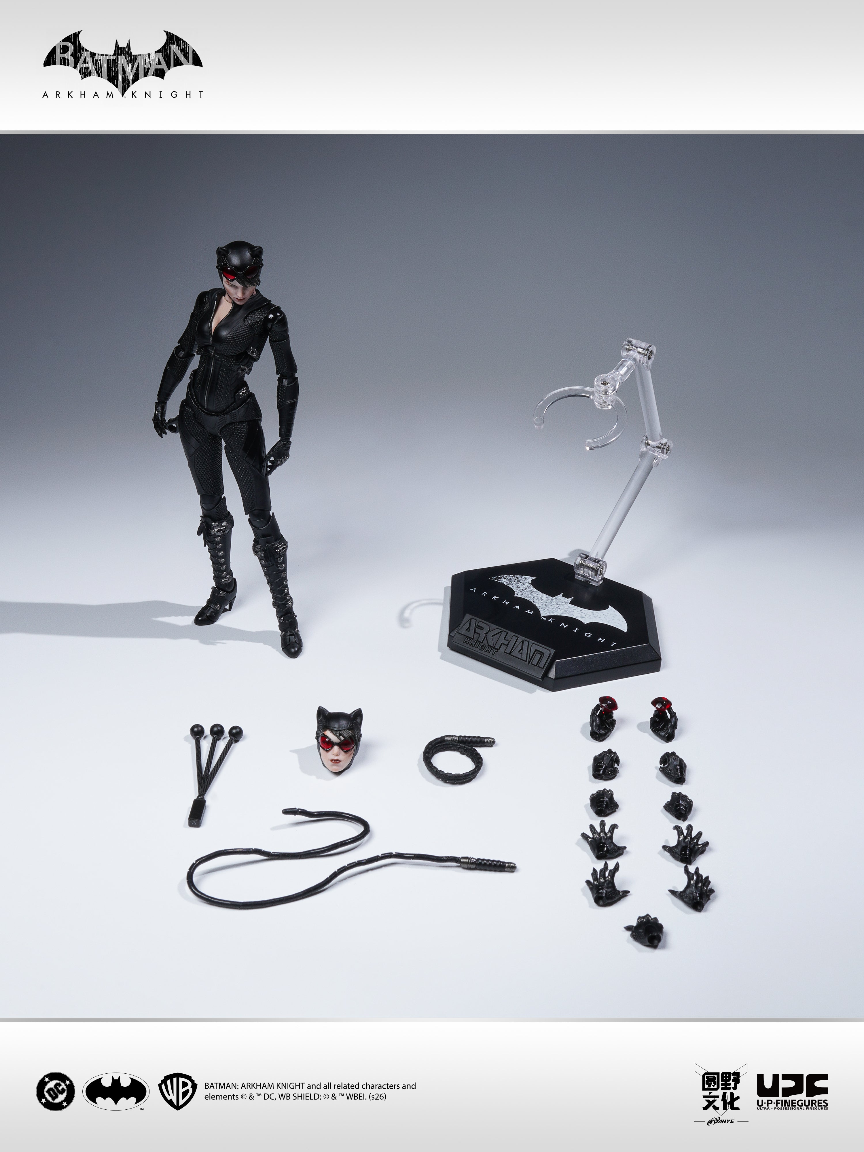 圓野文化 X UPFinegures 良品製造 1/12 蝙蝠俠：阿卡漢騎士 BATMAN CATWOMAN 貓女 可動人偶