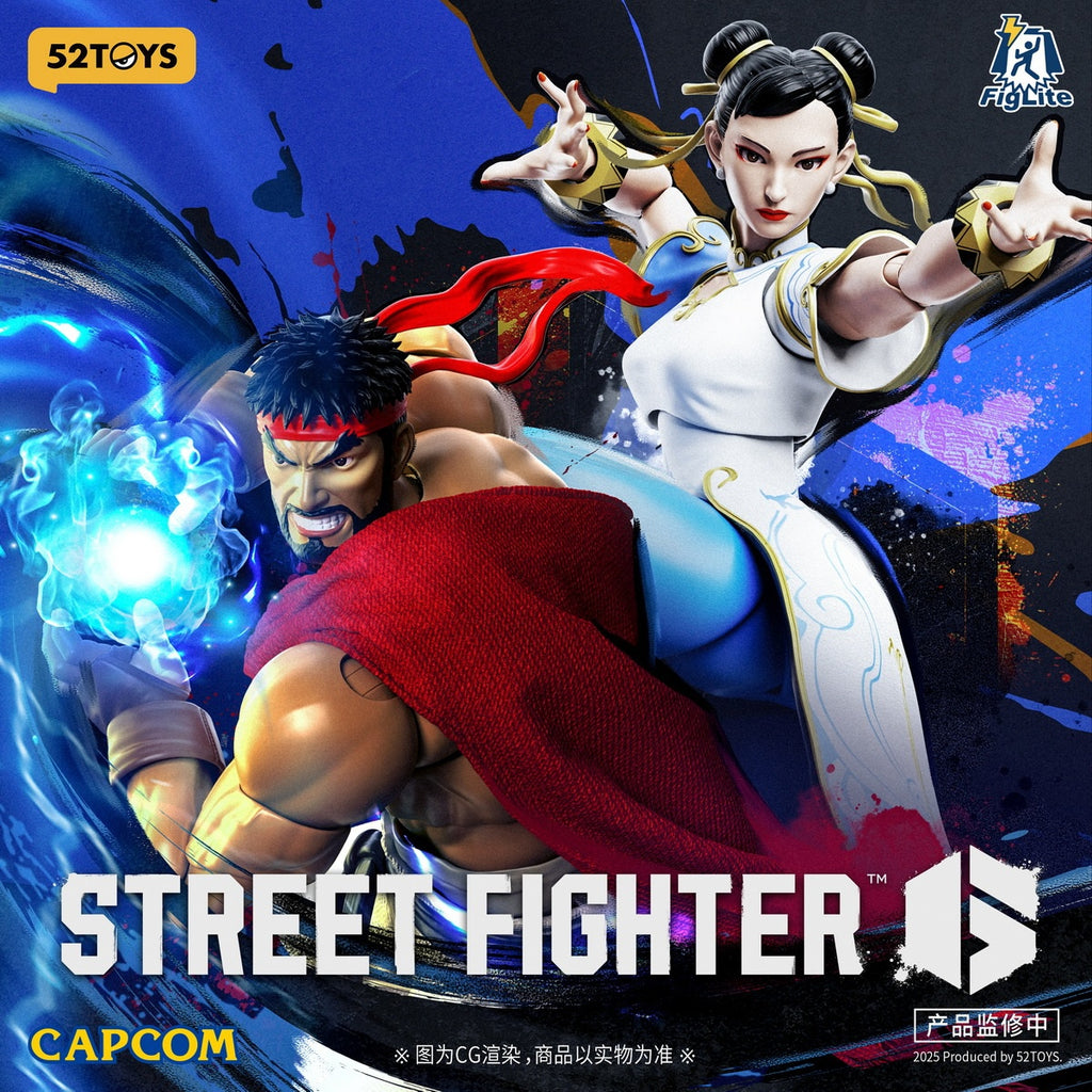 52TOYS 1/12 閃電奇舞 街頭霸王6 隆 RYU 春麗 Chun Li （白色旗袍）可動人偶