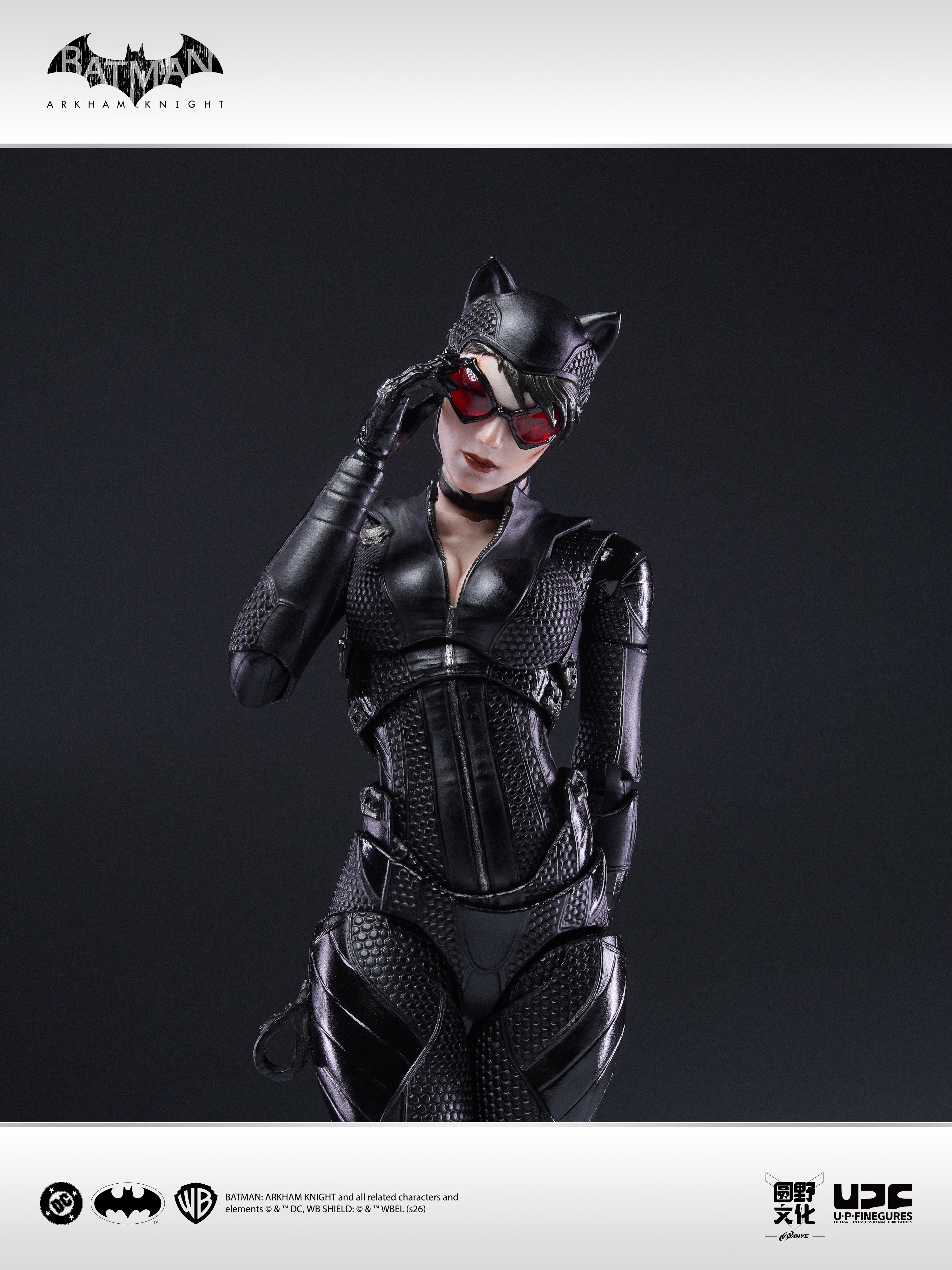 圓野文化 X UPFinegures 良品製造 1/12 蝙蝠俠：阿卡漢騎士 BATMAN CATWOMAN 貓女 可動人偶