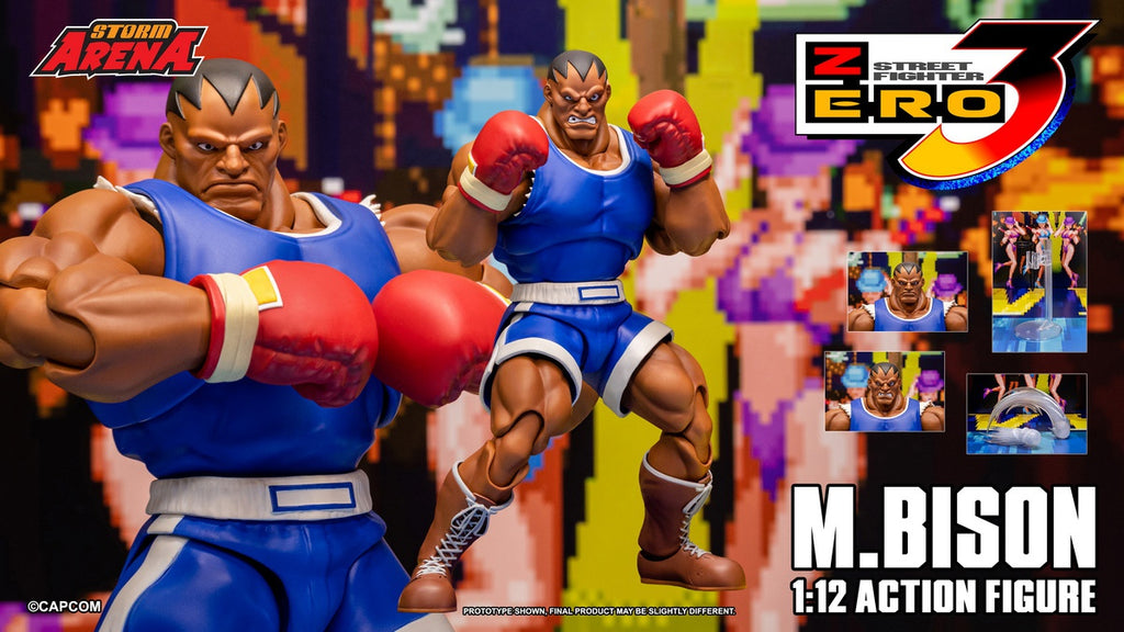 STORM ARENA 1/12 少年街霸 Zero3 m.bison 拳王拜森 SFSA09 可動人偶