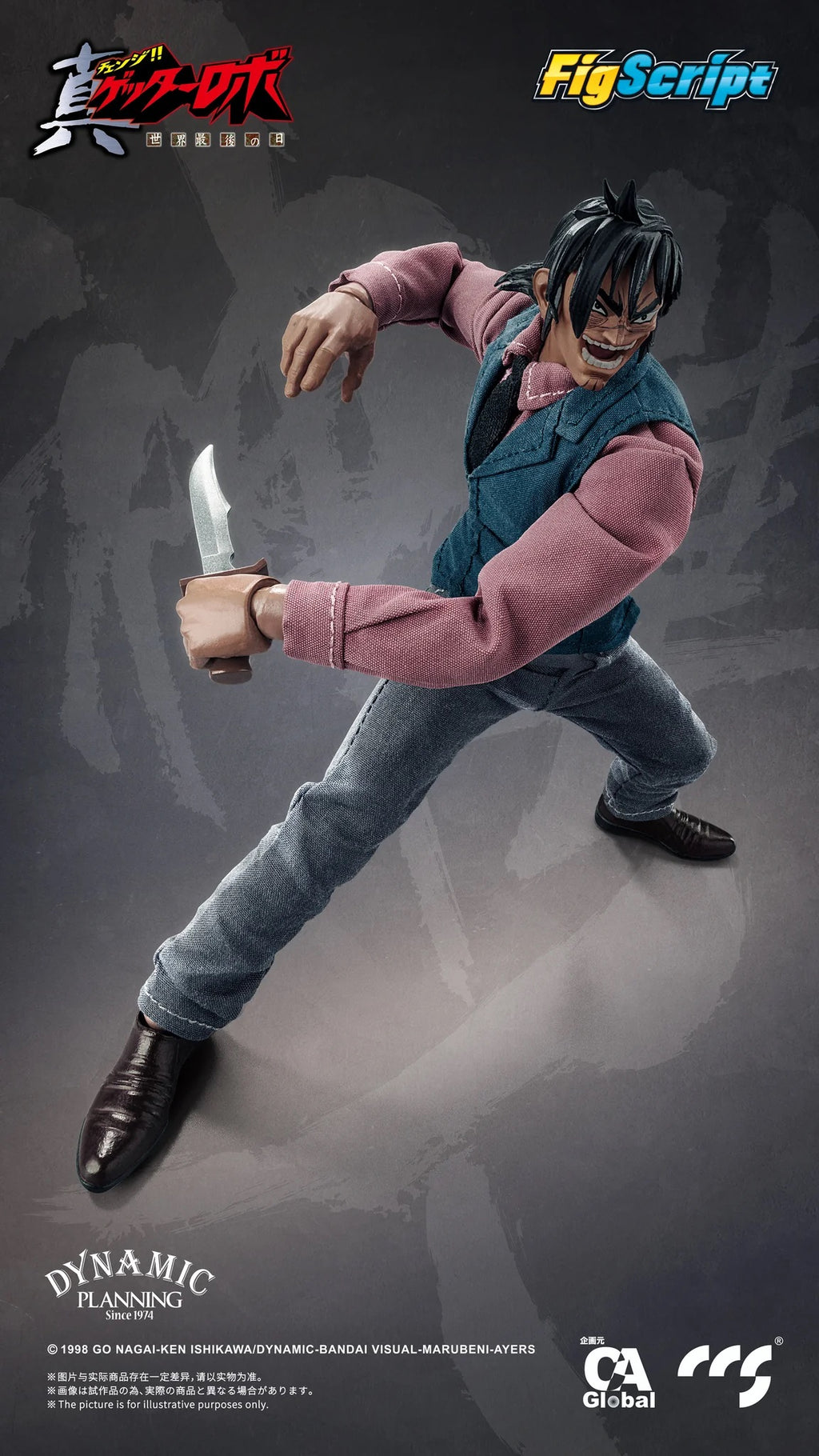 CCSTOYS CCS 鐵魄 FigScript 1/12 真蓋特機器人 世界最後之日 Hayato Jin 神隼人 可動人偶