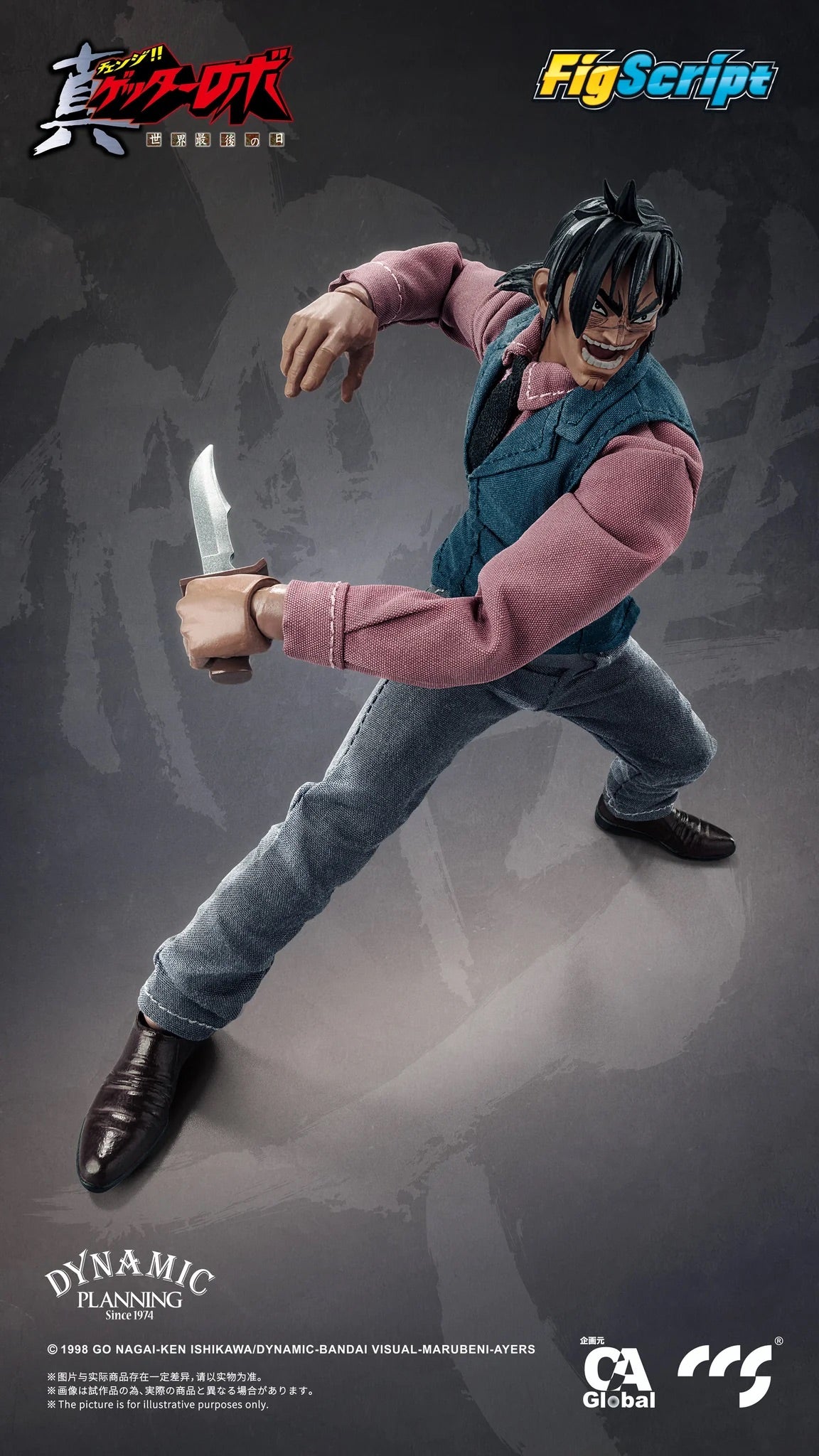 CCSTOYS CCS 鐵魄 FigScript 1/12 真蓋特機器人 世界最後之日 Hayato Jin 神隼人 可動人偶