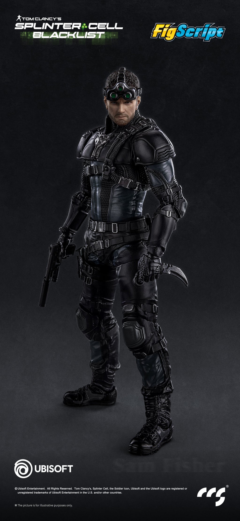 CCSTOYS CCS 鐵魄 FigScript 1/12 Sam Fisher 山姆 費舍爾 可動人偶