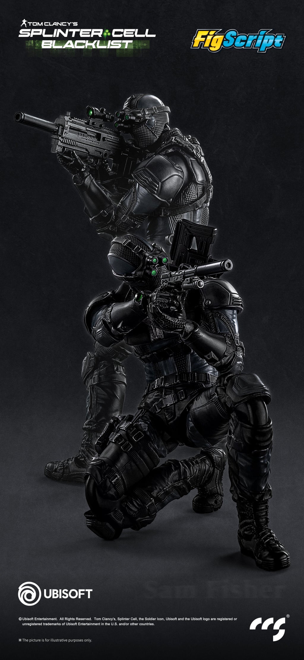CCSTOYS CCS 鐵魄 FigScript 1/12 Sam Fisher 山姆 費舍爾 可動人偶